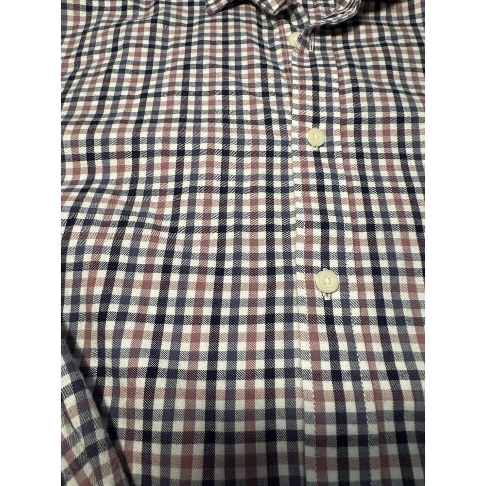 Untuckit Cascina Long Sleeve Button Up Shirt Men's Regular Fit X-Large Blue Mauv - Picture 6 of 9